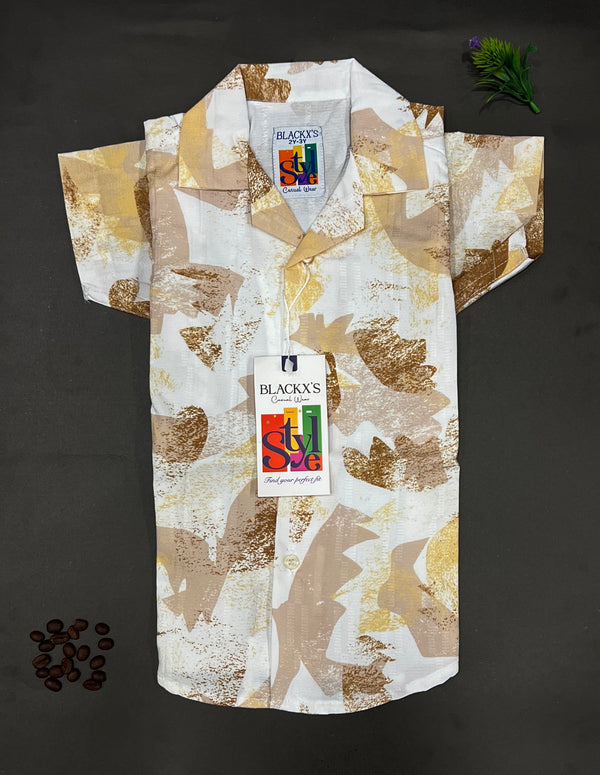 Boy's Printed Half Sleeves Shirt