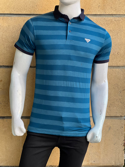 Trendy Stripes Polo T shirt