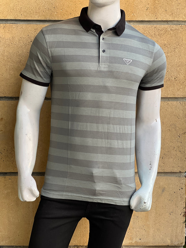 Trendy Stripes Polo T shirt