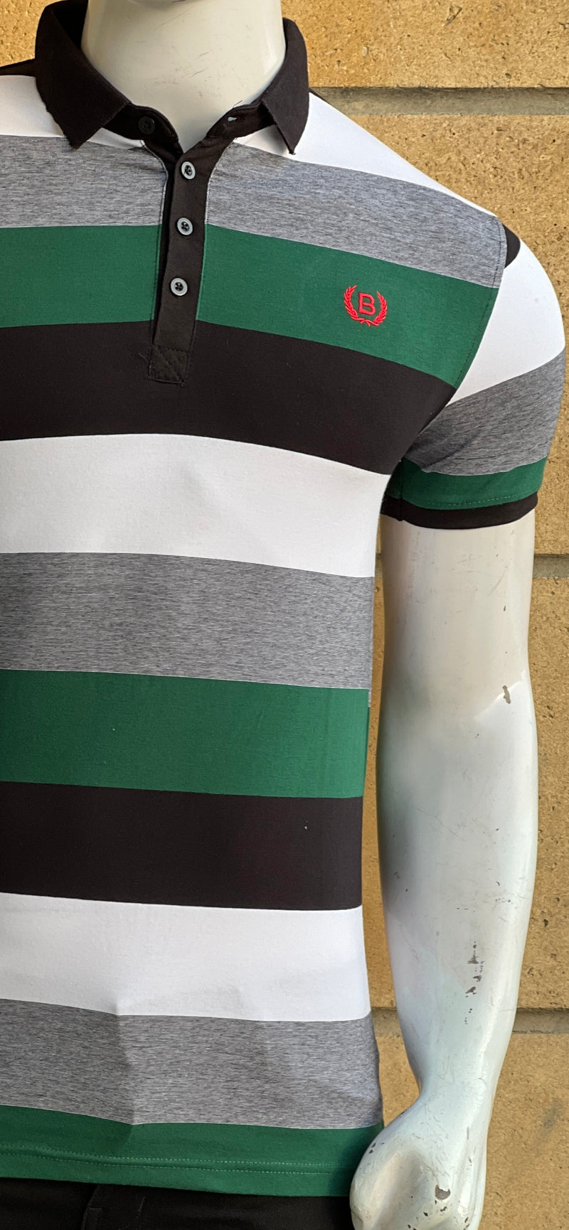 Trendy Stripes Polo T shirt