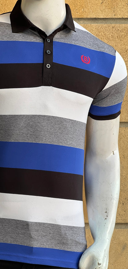 Trendy Stripes Polo T shirt