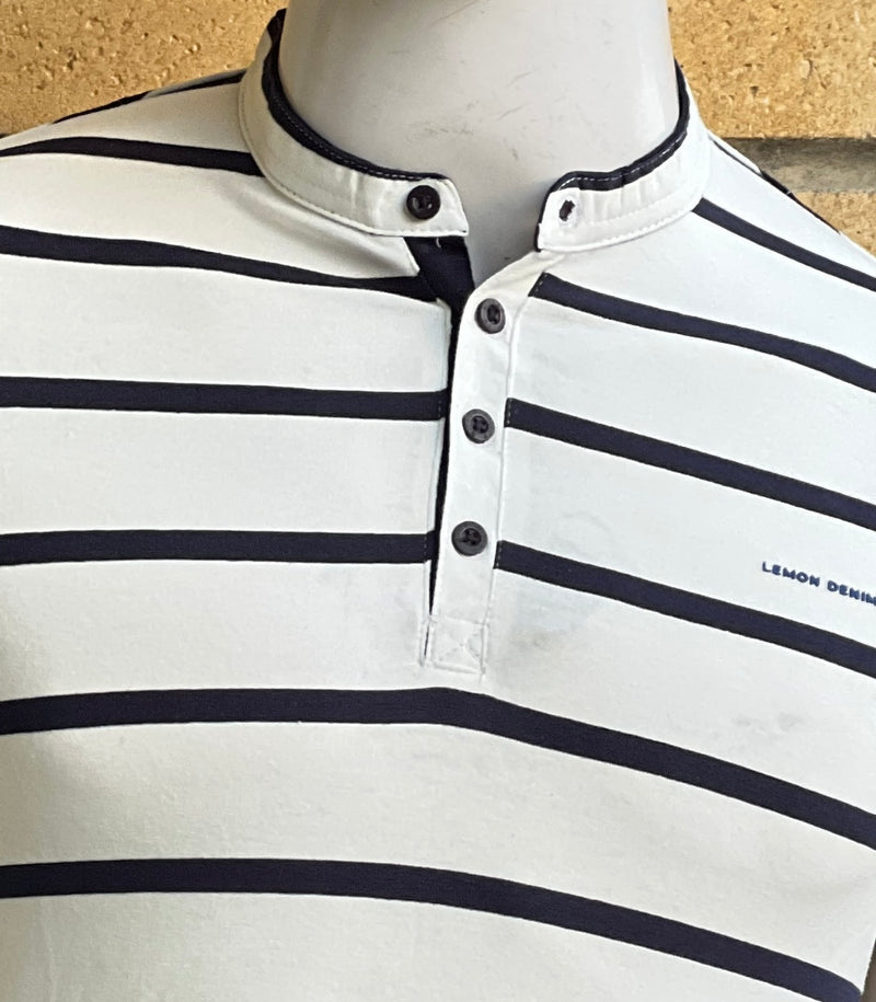Henley Style Stripes t shirt