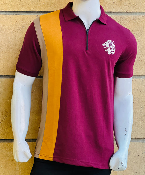 Trendy Zip Style Men's Polo