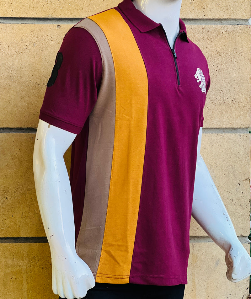 Trendy Zip Style Men's Polo