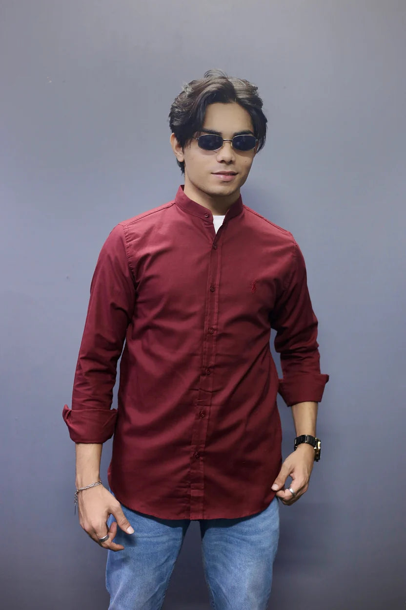 Men Classic Sherwani Color Casual Shirt