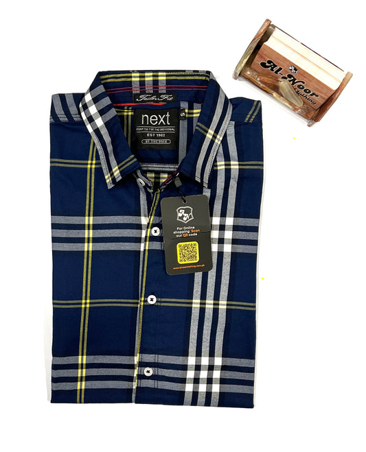 Men's Half Sleeves Check Shirt