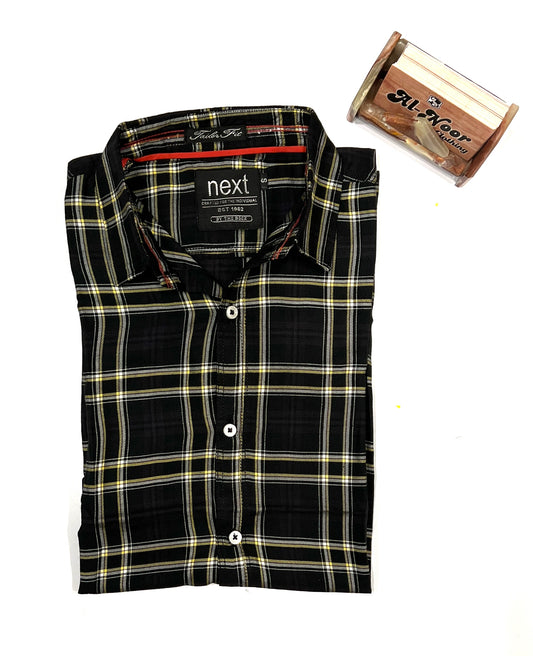 Men's Half Sleeves Check Shirt