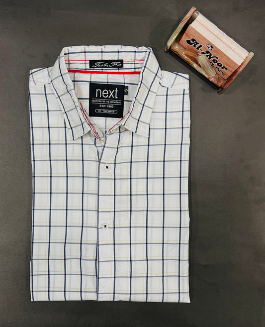 Men's Half Sleeves Check Shirt