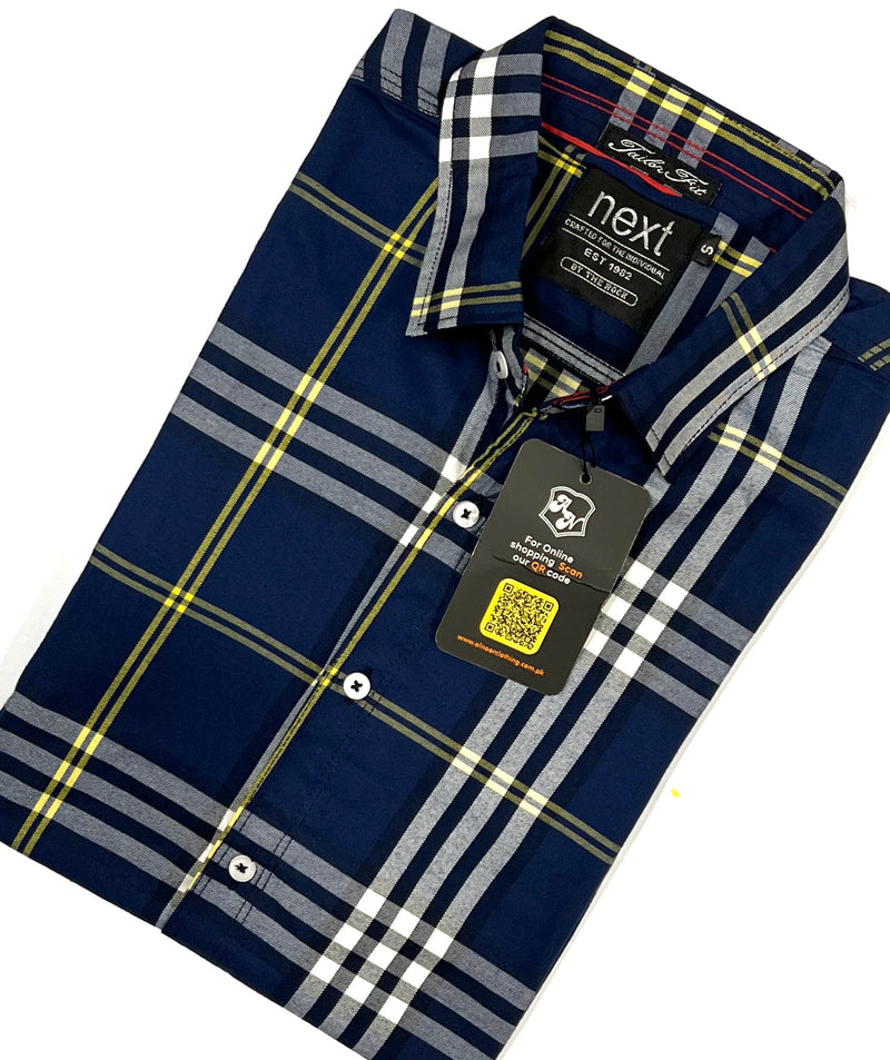 Men's Half Sleeves Check Shirt