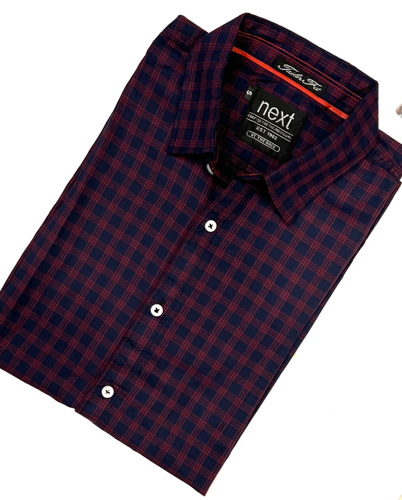 Men's Half Sleeves Check Shirt