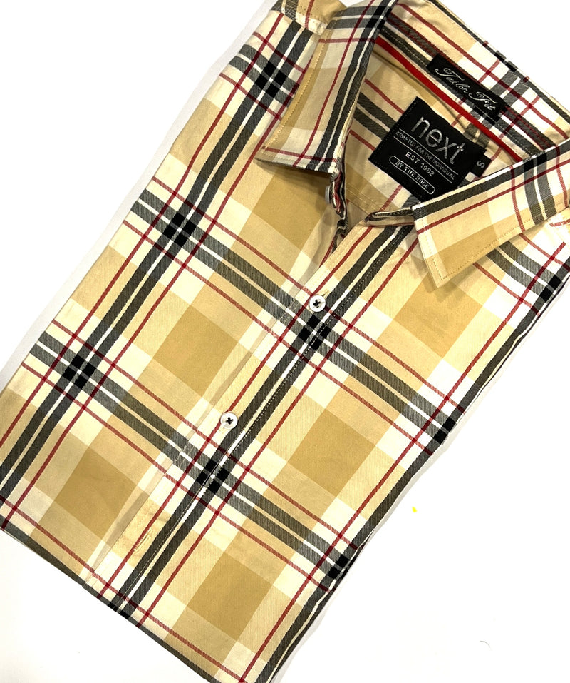 Men's Half Sleeves Check Shirt