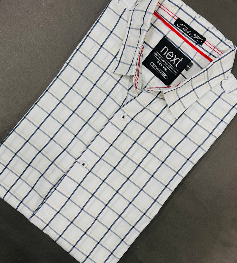 Men's Half Sleeves Check Shirt
