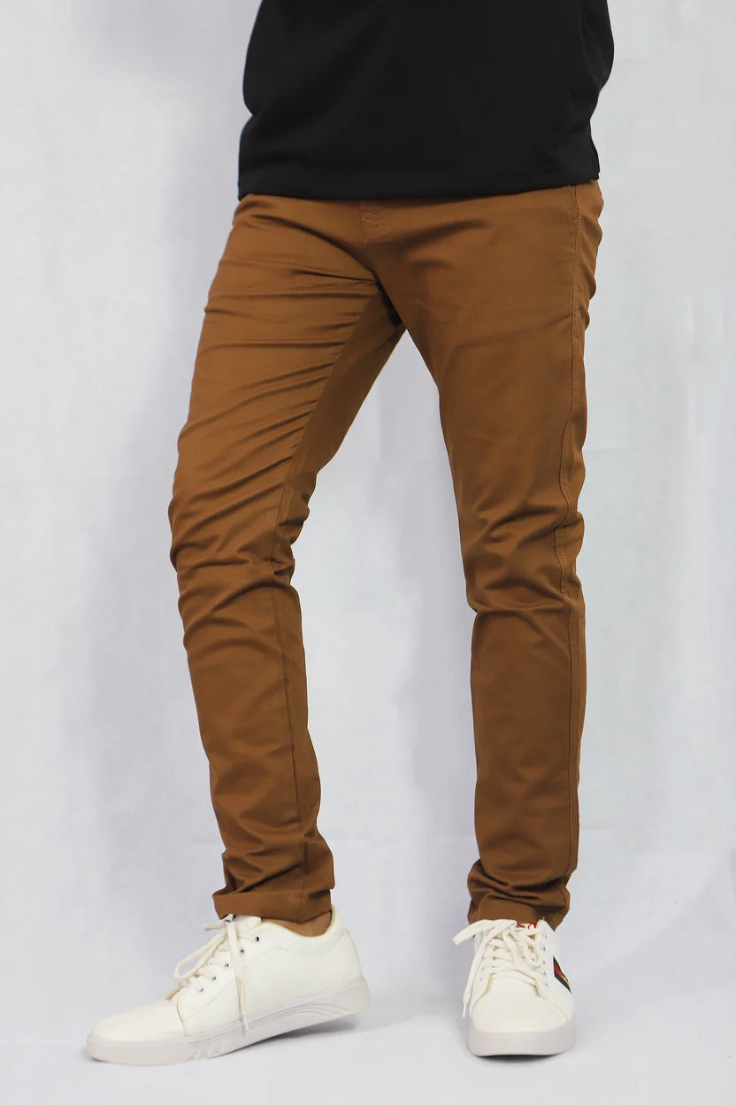 Premium Men's Slim Fit Cotton Chinos Pants