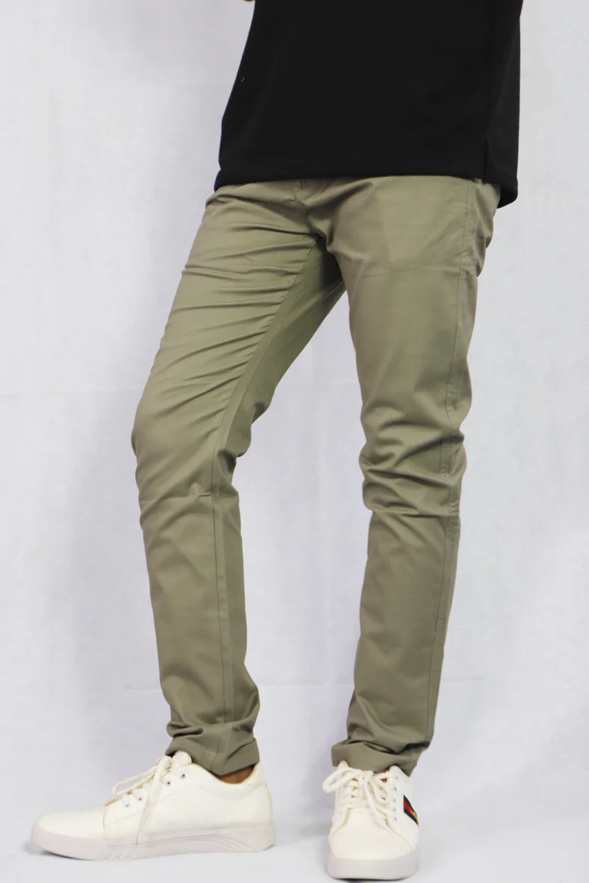 Premium Men's Slim Fit Cotton Chinos Pants