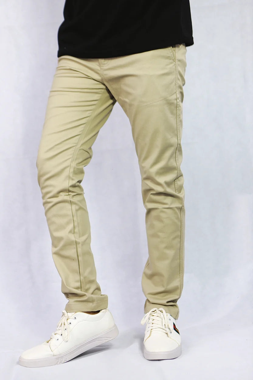 Premium Men's Slim Fit Cotton Chinos Pants