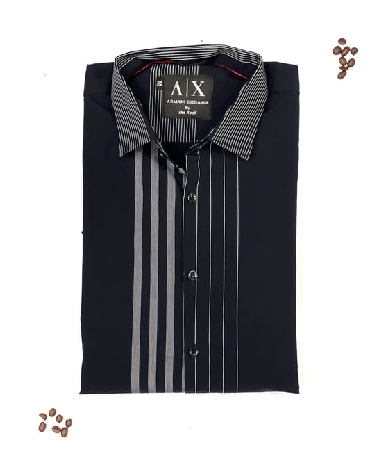 Cotton Fabric Stripes Shirt