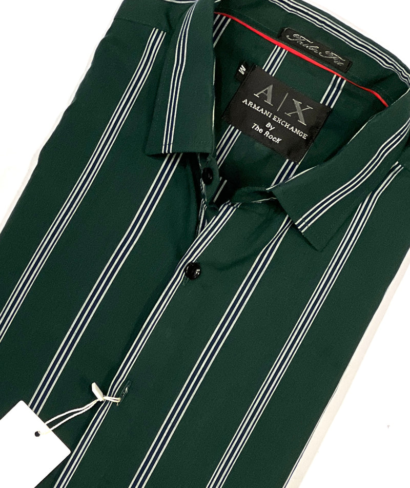 Cotton Fabric Stripes Shirt