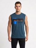 Men’s Muscle sea blue Tank – Casual Athletic Wear