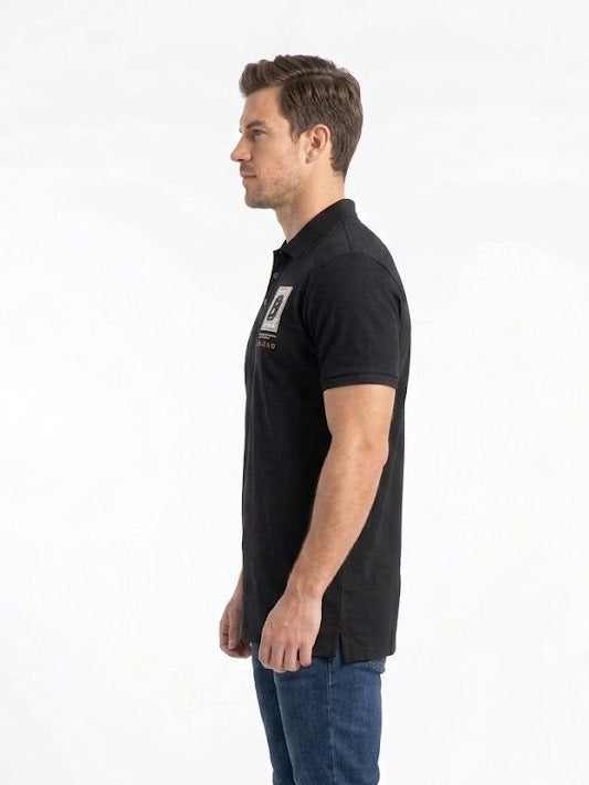 Urban Signature Men's Polo with Grid 'B' Logo
