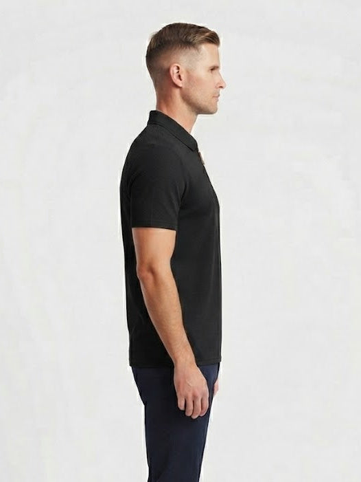 Modern Men’s Polo with Zipper Detail
