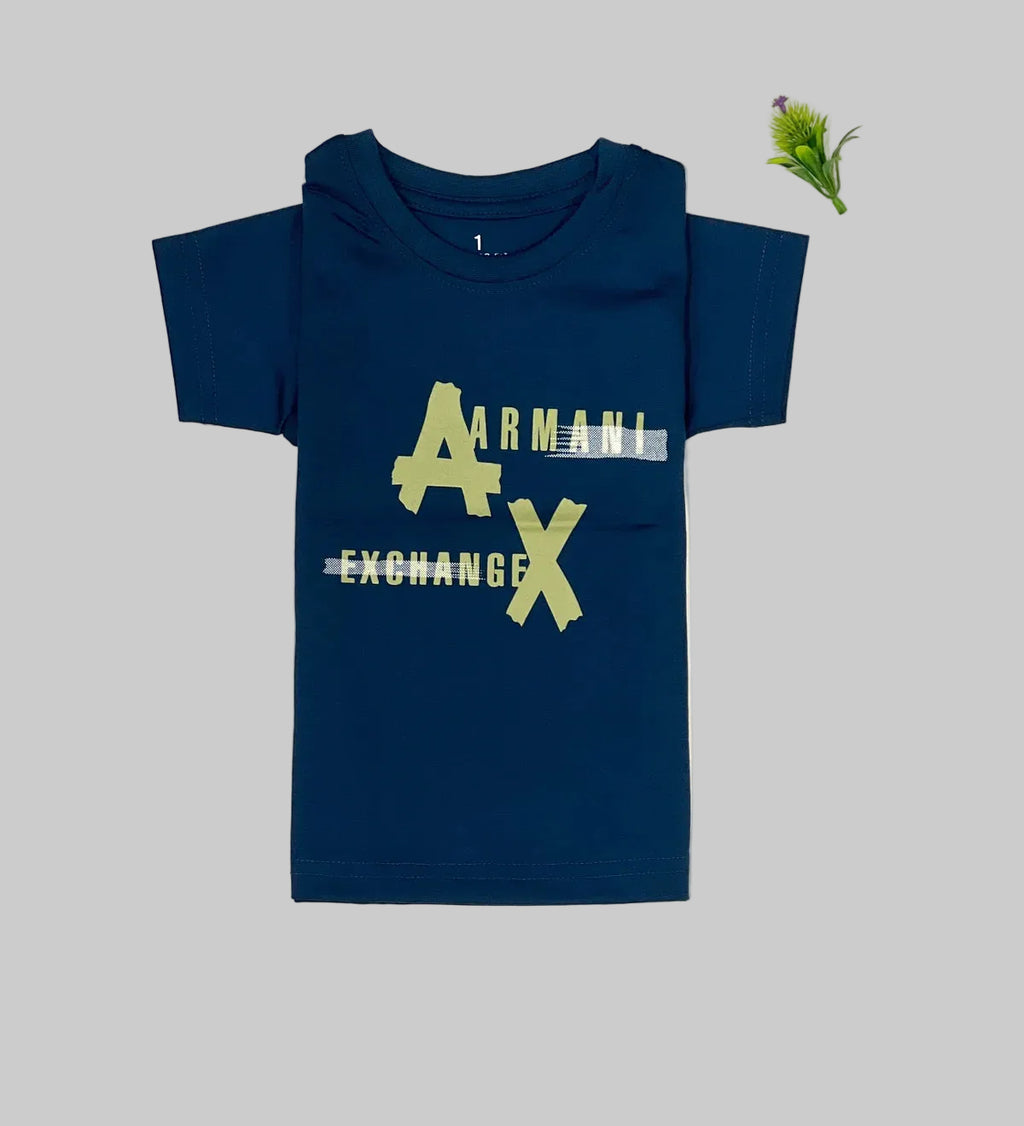 Kids Casual Short-Sleeve A|X Logo T-Shirt