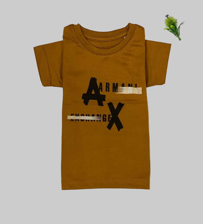 Kids Casual Short-Sleeve A|X Logo T-Shirt