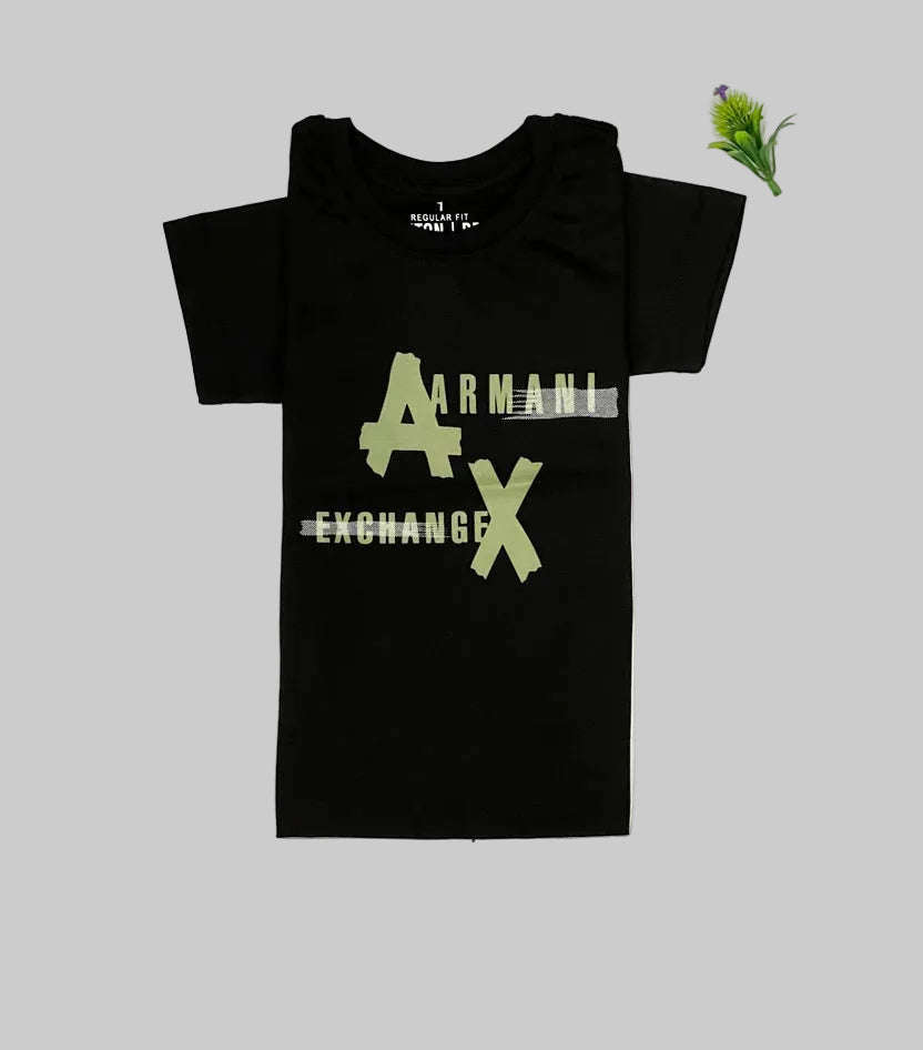 Kids Casual Short-Sleeve A|X Logo T-Shirt