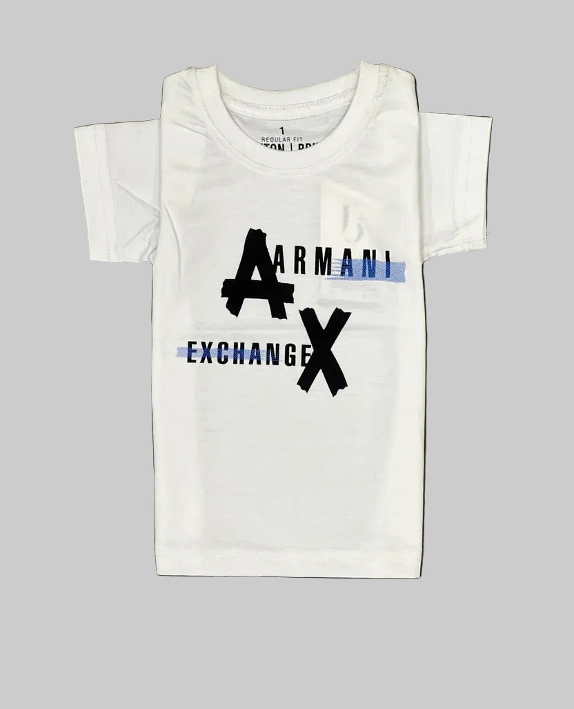 Kids Casual Short-Sleeve A|X Logo T-Shirt