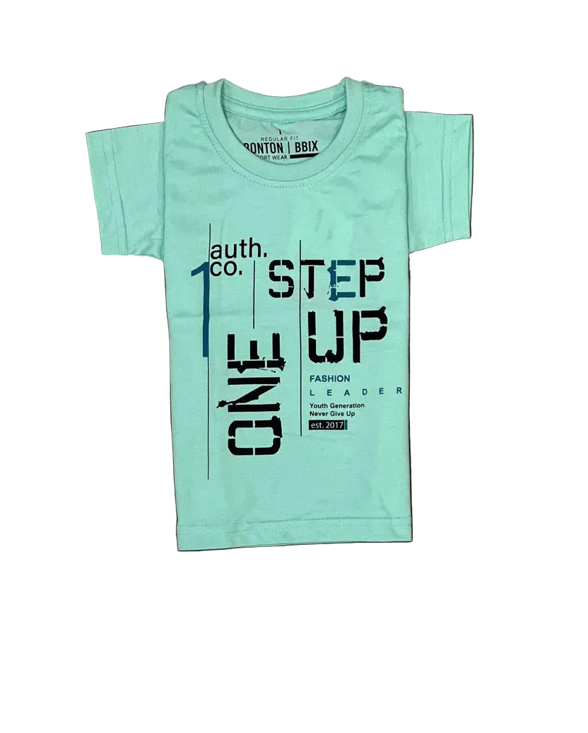 Kids Casual Short-Sleeve "Step Up" Fashion Leader T-Shirt