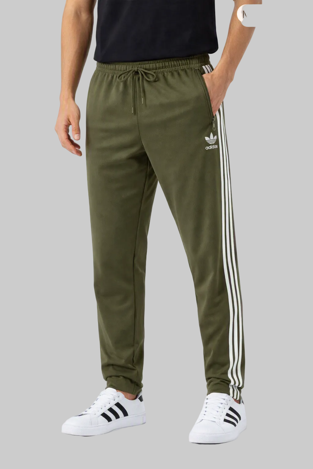 Imported Statement Side-Stripe Athletic Joggers