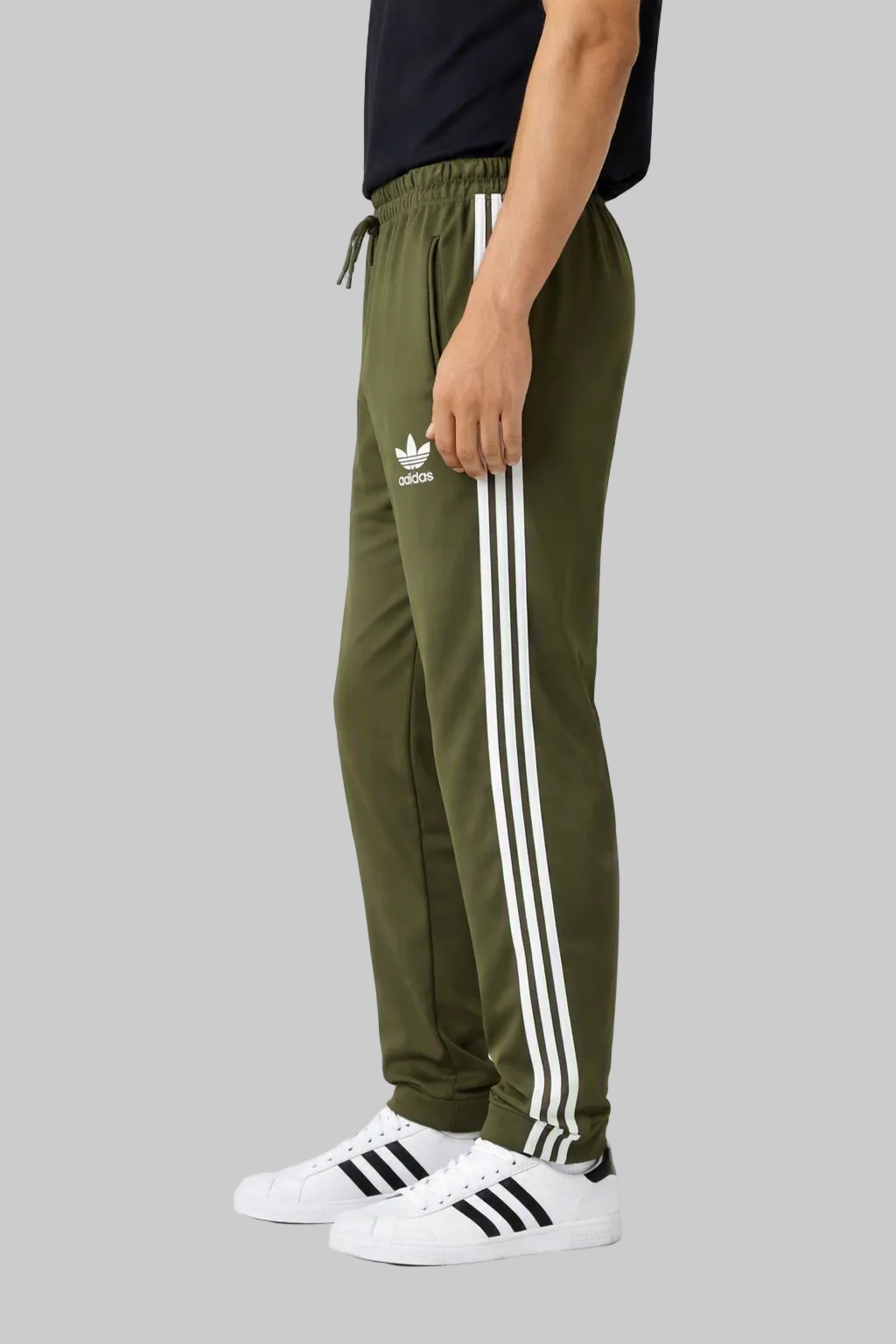 Imported Statement Side-Stripe Athletic Joggers