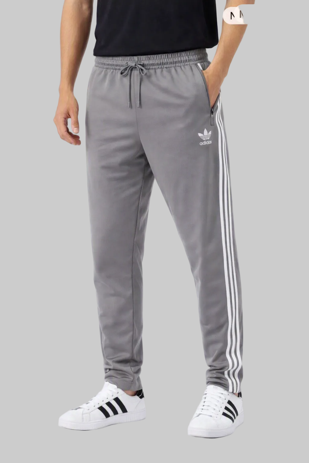 Imported Statement Side-Stripe Athletic Joggers