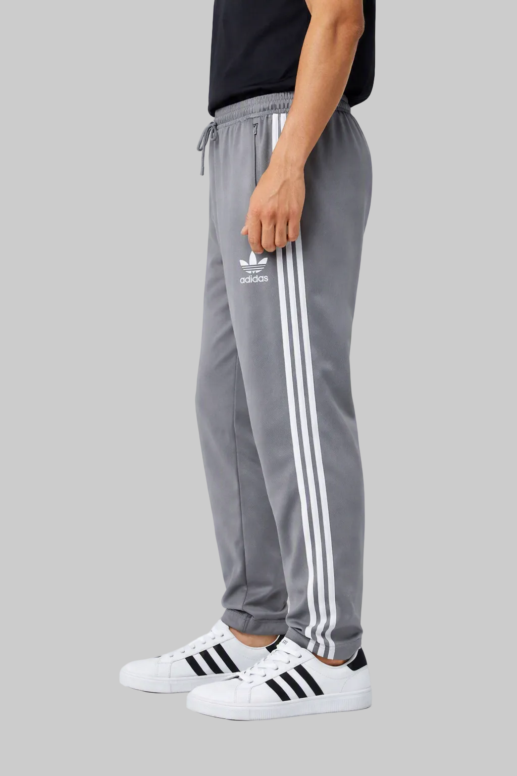 Imported Statement Side-Stripe Athletic Joggers