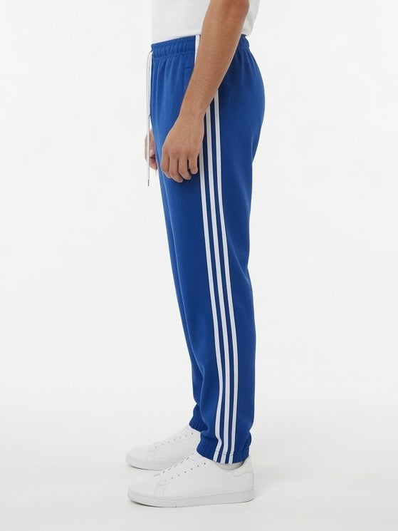Athletic Sporty Trouser with White Side Stripes
