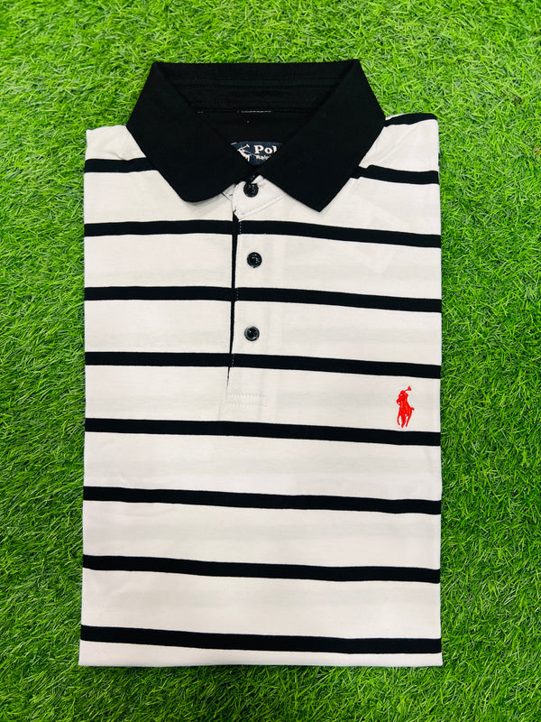Classic Striped Polo for Big Sizes