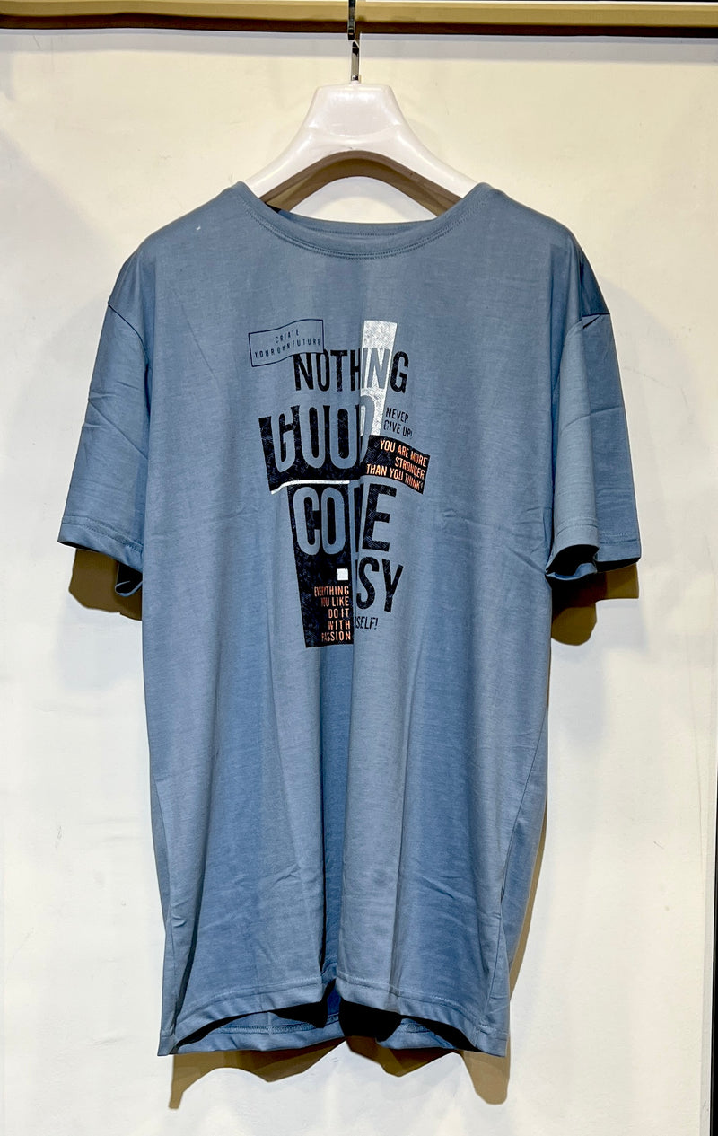 Blue Gray Oversized T shirt