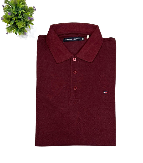 Hulk Fit Maroon Polo T shirt