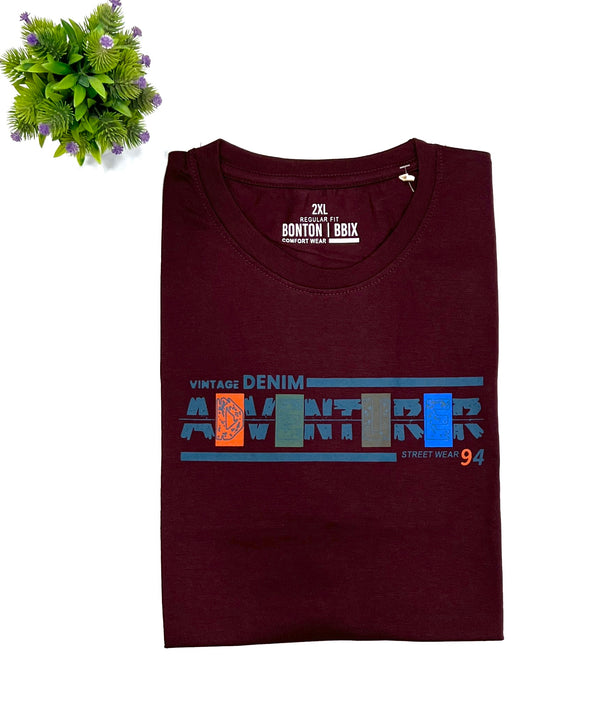 Bloody Maroon Free size Tee's