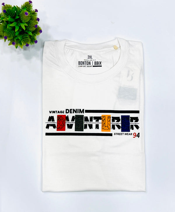 White Oversize T shirt For Men's