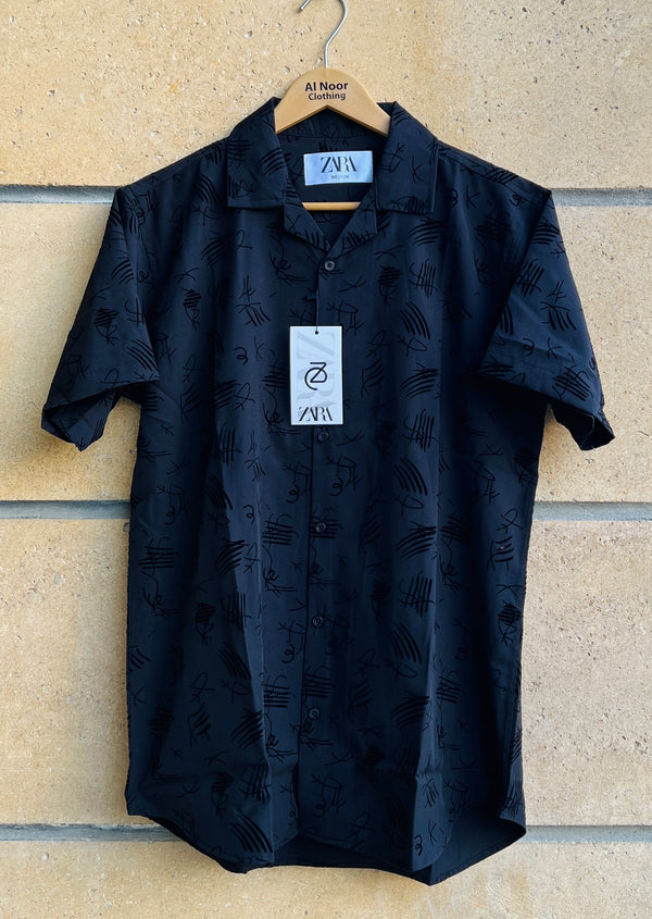 Stylish & Cool Black Half Sleeve Shirt