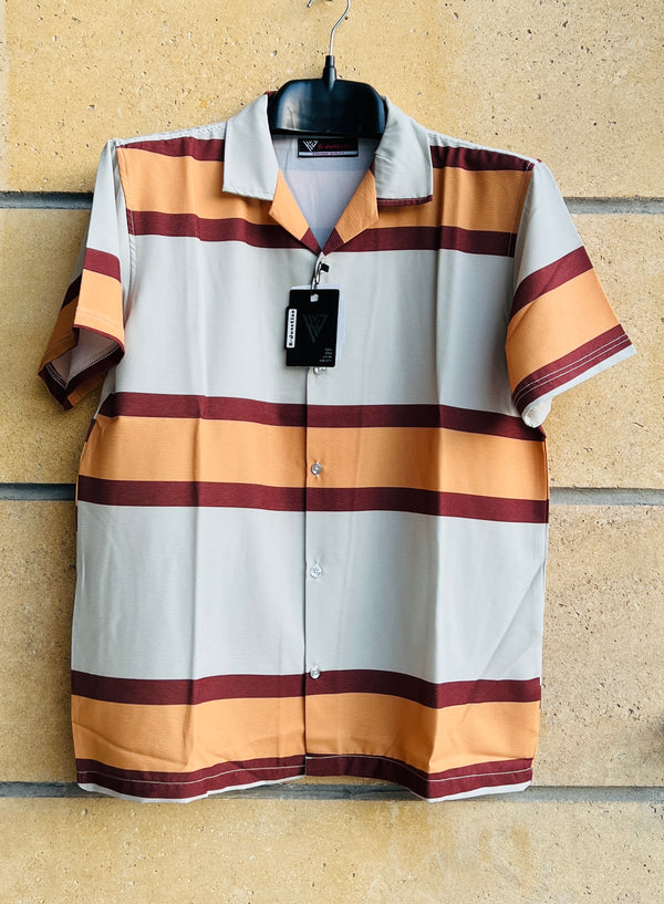 Cool Multi Stripes Half Sleeves Shirt