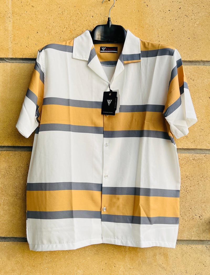 Stripes & Trendy Half Sleeve Shirt