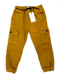 Kids Mustard Cargo Trouser
