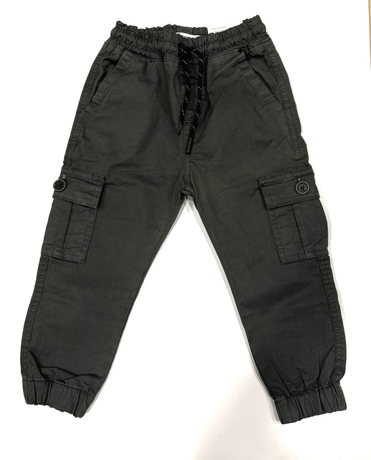 Stylish Gray 6 Pockets Cargo