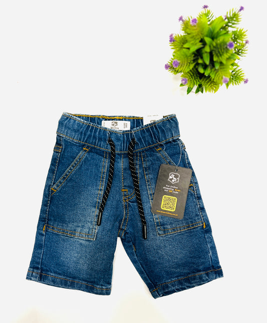 Kids Blue Denim Short