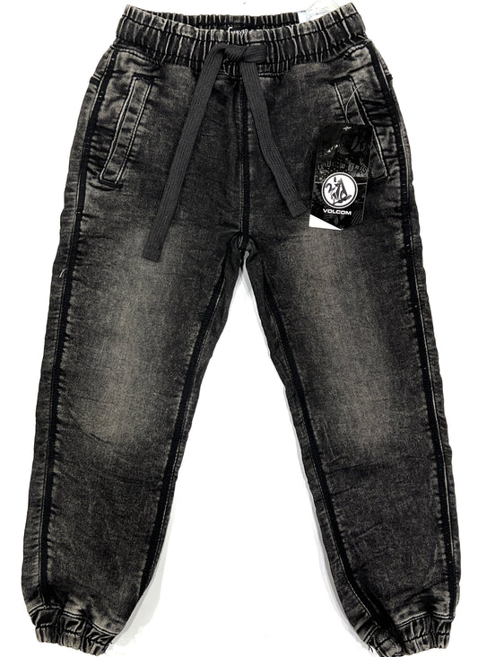 Premium Black Denim Jogger