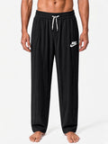 Imported Men's Relaxed Fit china Trousers with Adjustable Drawstring