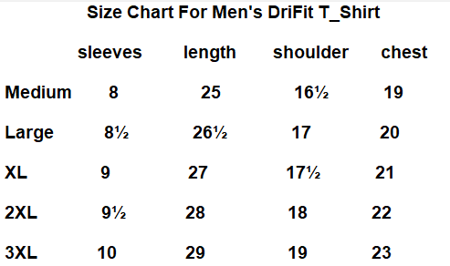 Air Light Dri Fit Tee For Men's