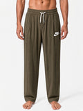 Imported Men's Relaxed Fit china Trousers with Adjustable Drawstring