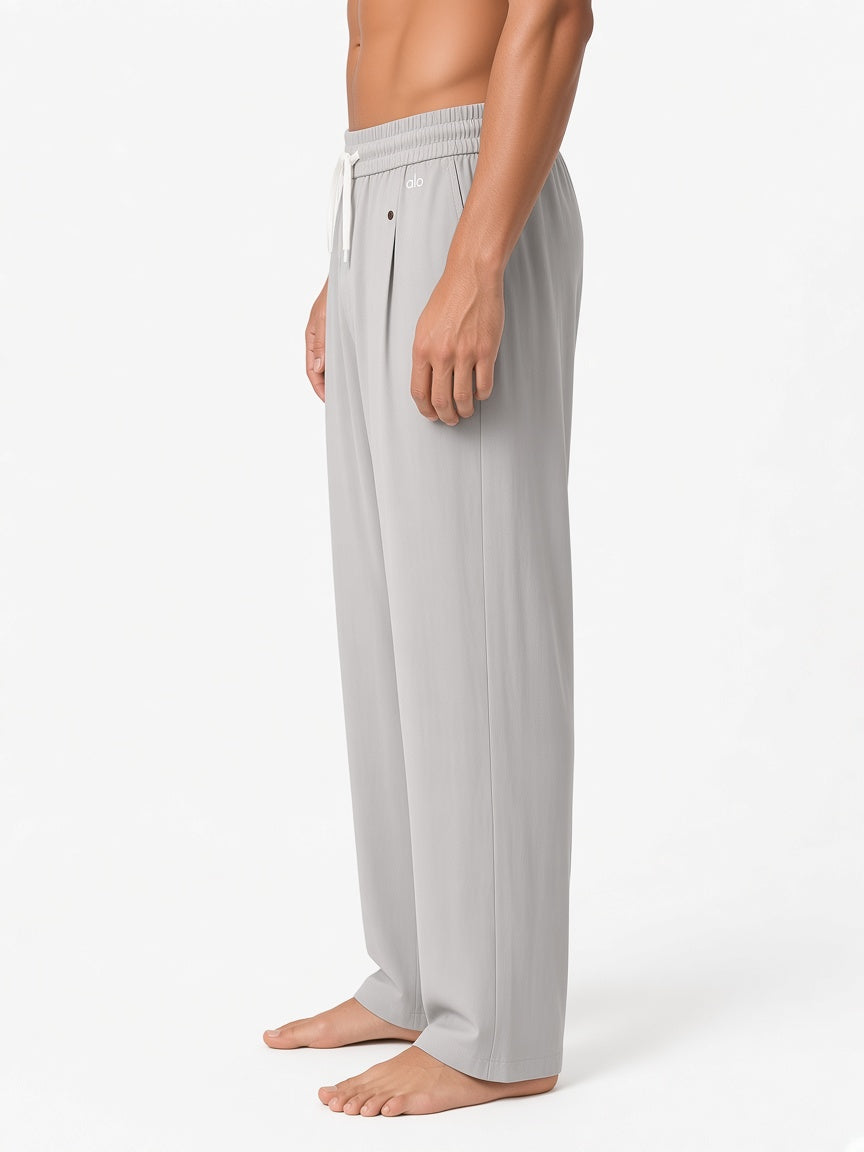 Men's Lightweight Imported Relaxed-Fit Trousers with Drawstring